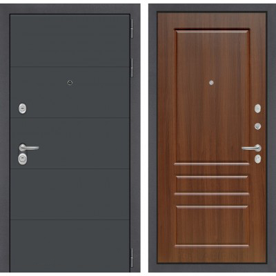 Входная дверь Лабиринт ART - 03 Орех бренди