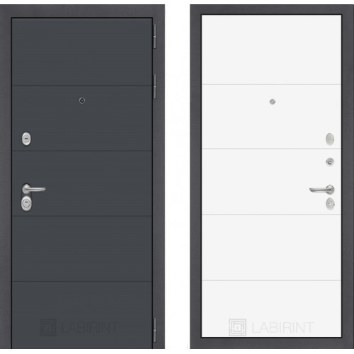 Входная дверь Лабиринт ART - 13 Белый софт