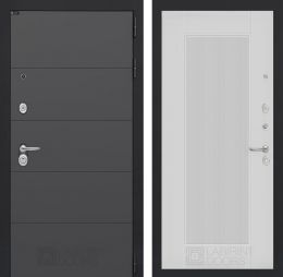 Входная дверь Лабиринт ART - 30 Белый софт рельеф