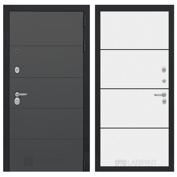 Входная дверь Лабиринт ART - 25 Белый софт