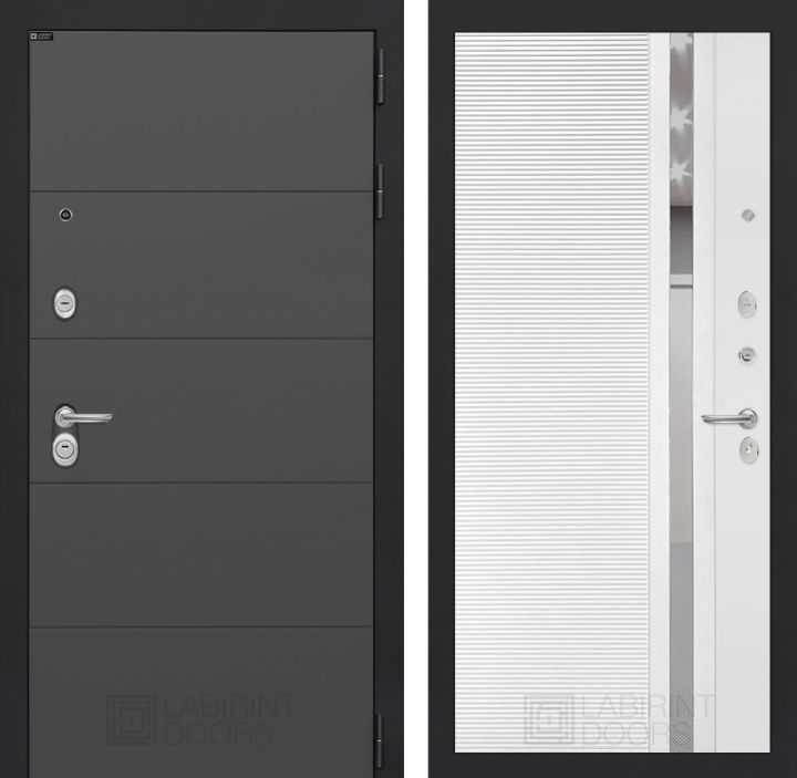 Входная дверь Лабиринт ART - 31 Белый софт