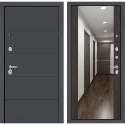 Входная дверь Лабиринт ART - Зеркало максимум Венге