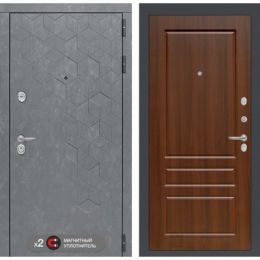 Входная дверь Лабиринт BETON - 03 Орех бренди