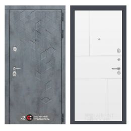 Входная дверь Лабиринт BETON - 21 Белый софт