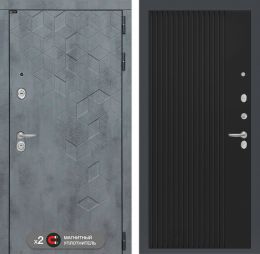 Входная дверь Лабиринт BETON - 29 Черный кварц