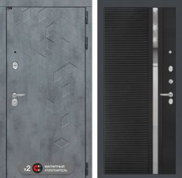 Входная дверь Лабиринт BETON - 31 Черный кварц