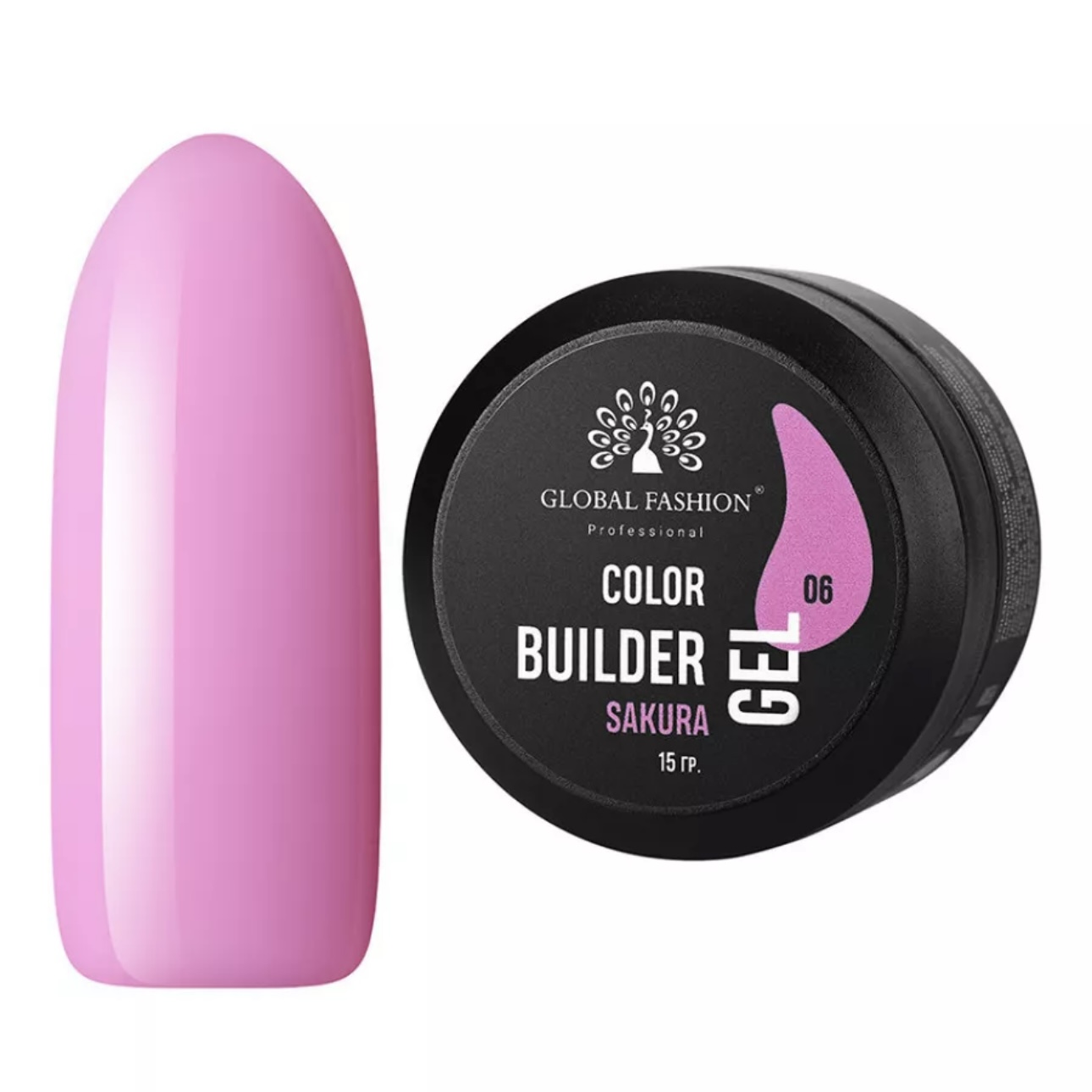 Гель Color Builder Gel №06, Sakura