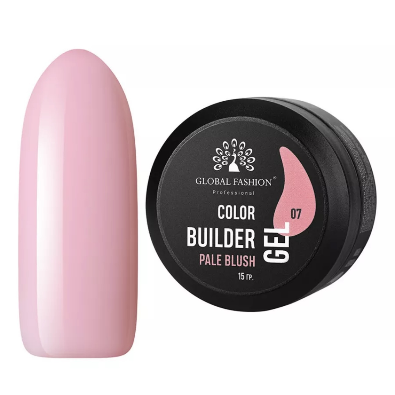 Гель Color Builder Gel №07, Pale blush