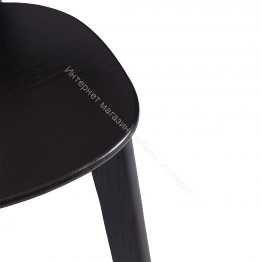 Стул ODIN дерево вяз/ротанг, черный, 42х45х78 см