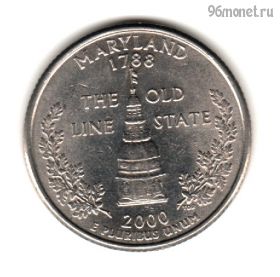 США 25 центов 2000 P Мэриленд