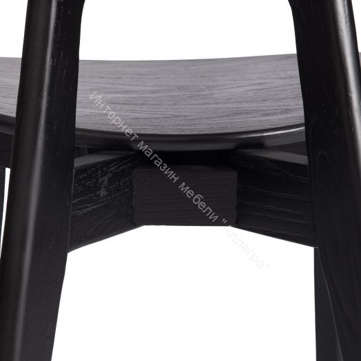 Стул ODIN дерево вяз/ротанг, черный, 42х45х78 см