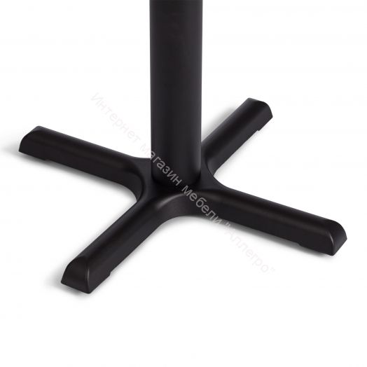 Стол VALHALLA дерево вяз/железная опора, 80х65х76 см, груша №3/черная опора