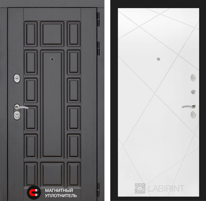 Входная дверь Лабиринт NEW YORK - 24 Белый софт