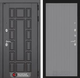 Входная дверь Лабиринт NEW YORK - 29 Серый софт рельеф