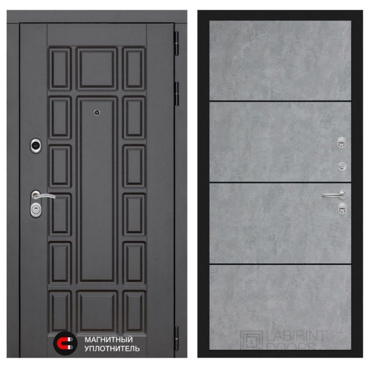 Входная дверь Лабиринт NEW YORK - 25 Бетон светлый