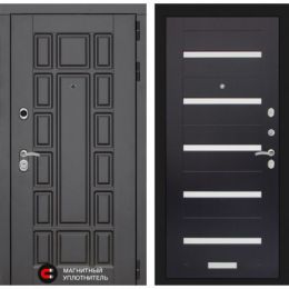 Входная дверь Лабиринт NEW YORK - 01 Венге, стекло белое