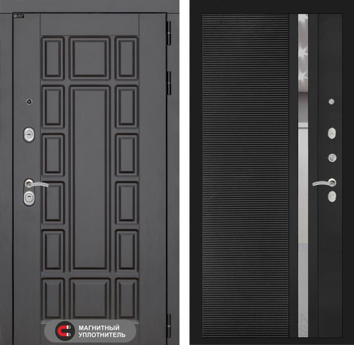 Входная дверь Лабиринт NEW YORK - 31 Черный кварц