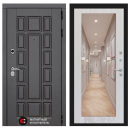 Входная дверь Лабиринт NEW YORK - Зеркало 18 Сандал белый