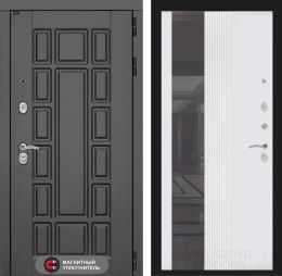 Входная дверь Лабиринт NEW YORK - 32 Белый софт рельеф