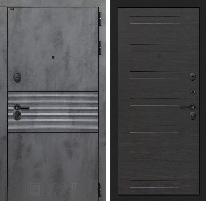 Входная дверь Лабиринт INFINITY - 14 Эковенге горизонтальный