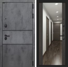 Входная дверь Лабиринт INFINITY - Зеркало максимум Венге