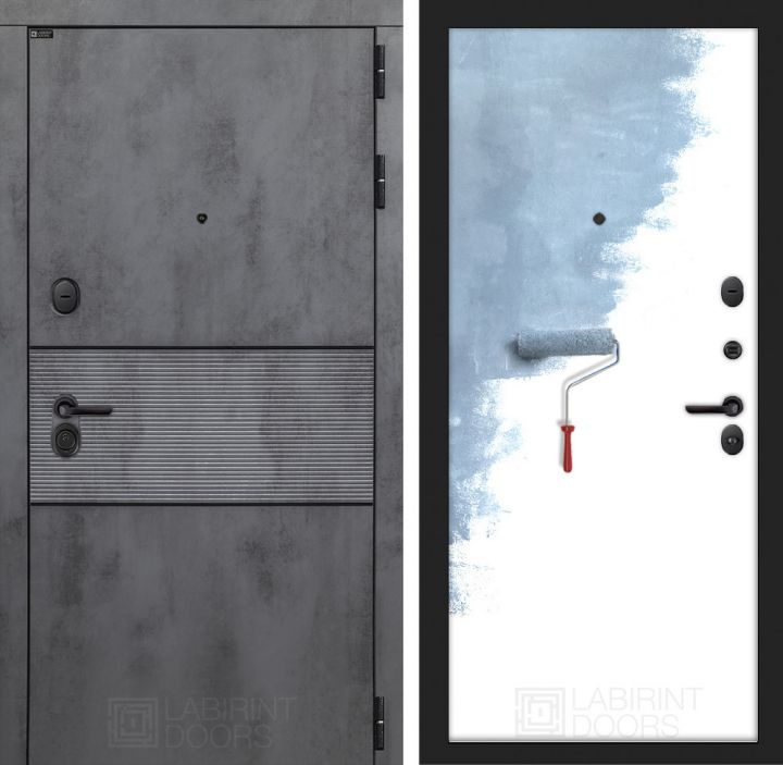 Входная дверь Лабиринт INFINITY - 28 Грунт под покраску