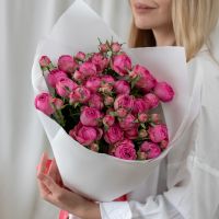 5 кустовых розовых роз (сорт Кения)