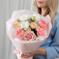 Сборный букет с диантусами