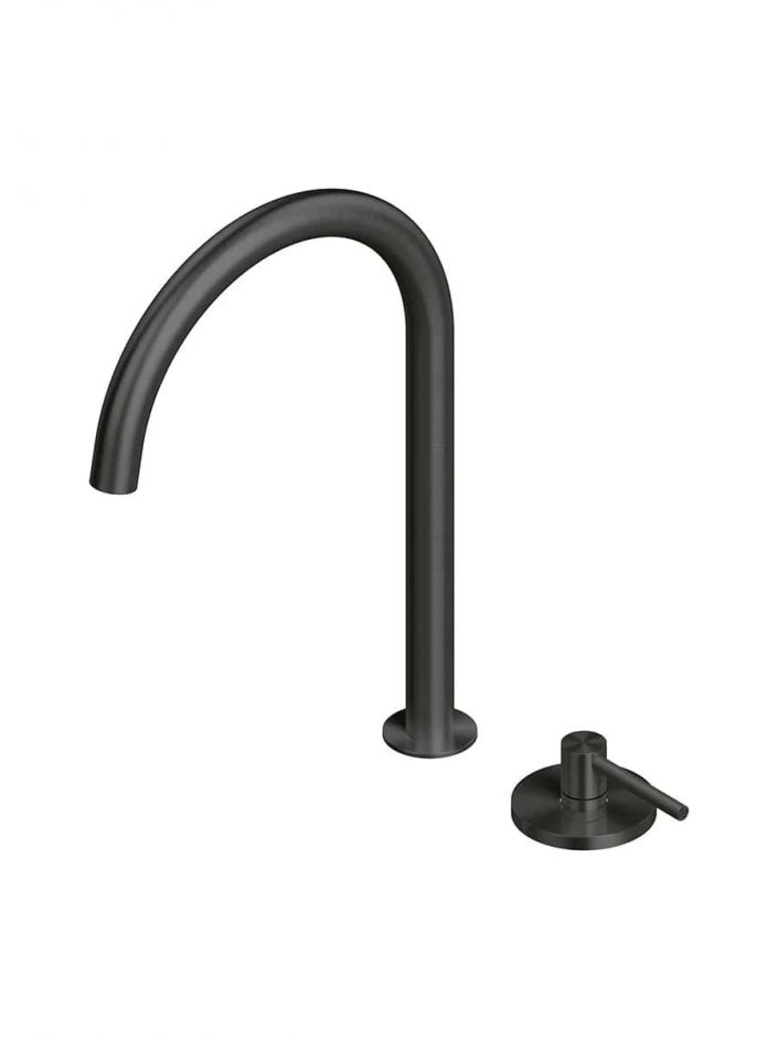 Кухонный смеситель Quadro design Kitchen Inox 21 51T + BC600 встраиваемый поворотный ФОТО