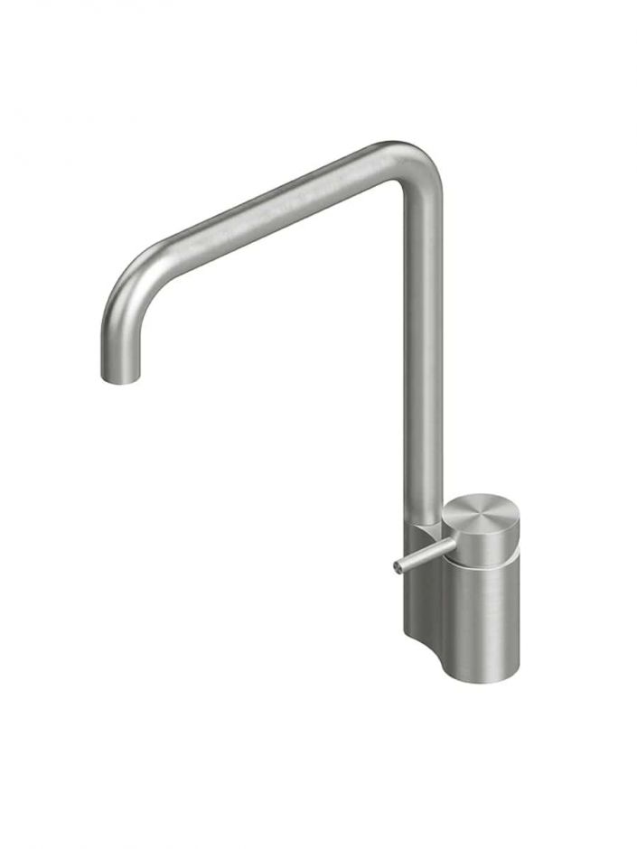 Изображение Кухонный смеситель Quadro design Kitchen Inox 136 AS поворотный излив