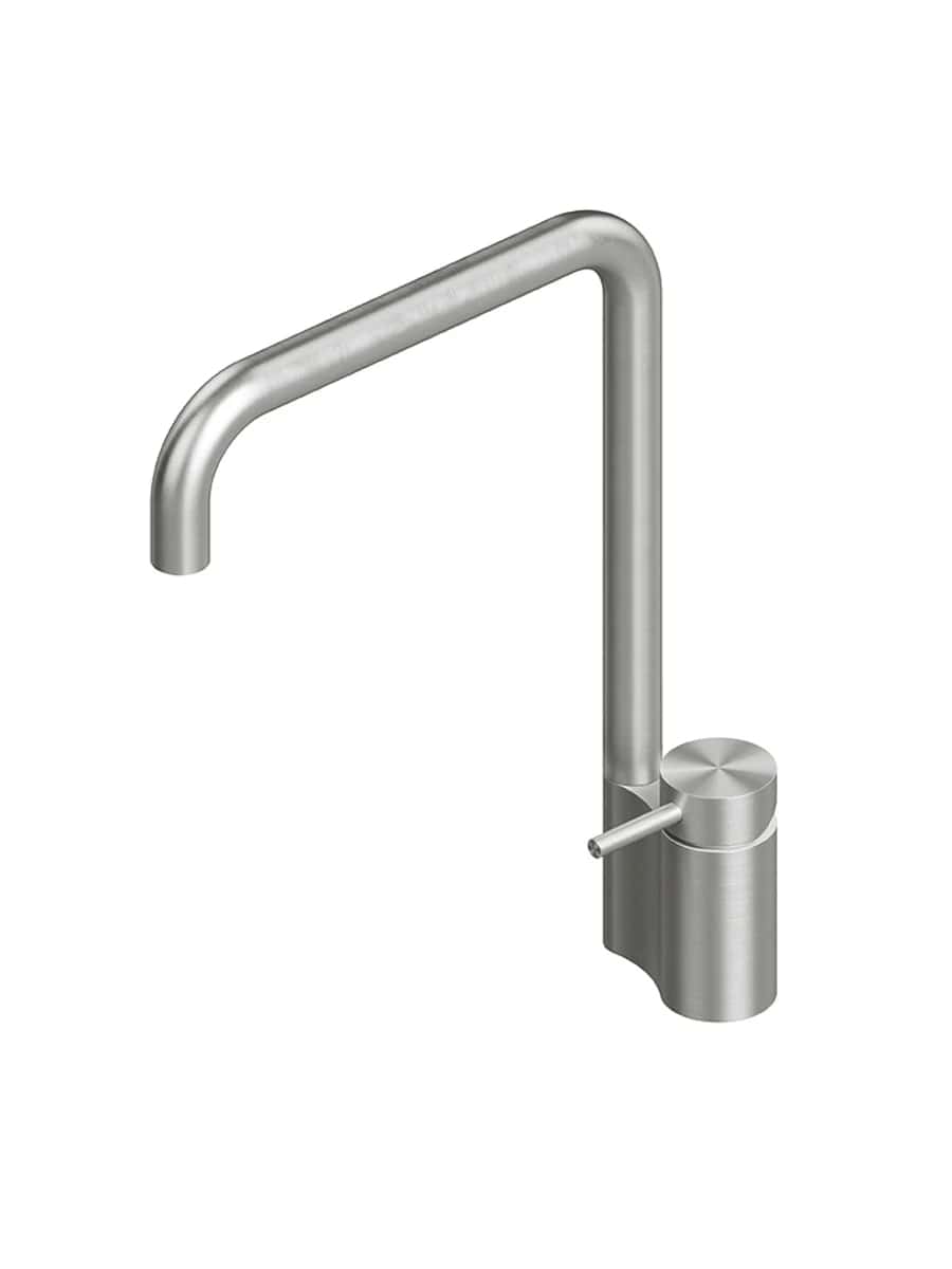 Кухонный смеситель Quadro design Kitchen Inox 136 AS поворотный излив цена от 98 749 ₽ Фото Кухонный смеситель Quadro design Kitchen Inox 136 AS поворотный излив