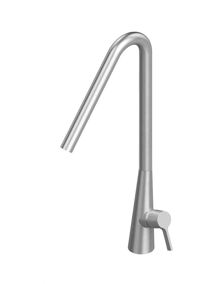 Изображение Смеситель для кухонной мойки Quadro design Kitchen Inox 360.1 AS с поворотным изливом