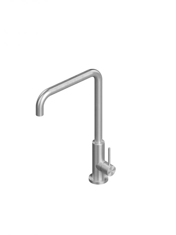 Изображение Кухонный смеситель Quadro design Kitchen Inox 603 поворотный излив