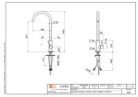 Кухонный смеситель Quadro design Kitchen Inox 600 с поворотным изливом схема 4 Кухонный смеситель Quadro design Kitchen Inox 600 с поворотным изливом схема 4
