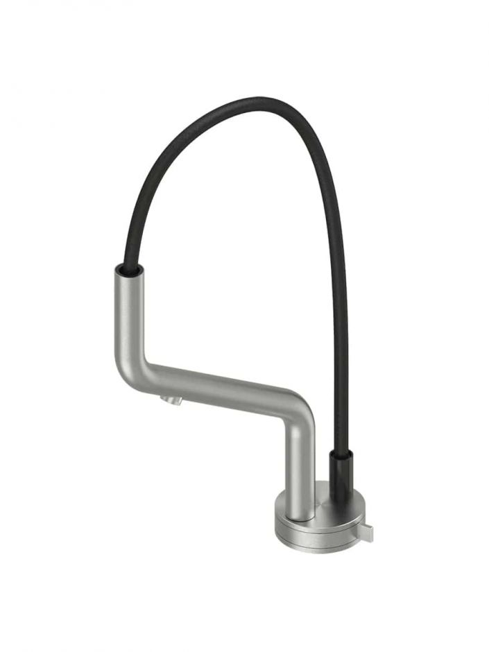 Кухонный смеситель Quadro design Kitchen Inox 405 с выдвижным изливом