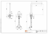 Смеситель для раковины Quadro design Stereo 16 32 встраиваемый высокий схема 5