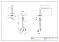 Смеситель для раковины Quadro design Stereo 16 31 встраиваемый схема 6