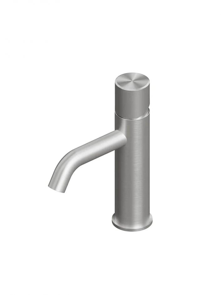Смеситель для раковины Quadro design Stereo 16 03T AS изогнутый излив