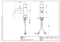Смеситель для раковины Quadro design Stereo 16 01T изогнутый излив схема 5 Смеситель для раковины Quadro design Stereo 16 01T изогнутый излив схема 5
