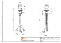Рычаг встраиваемого смесителя Quadro design HB 15 52 AS схема 2