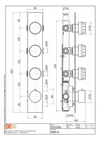 Термостатический смеситель Quadro design HB 15 90.0 AS на четыре отверстия схема 2 Термостатический смеситель Quadro design HB 15 90.0 AS на четыре отверстия схема 2