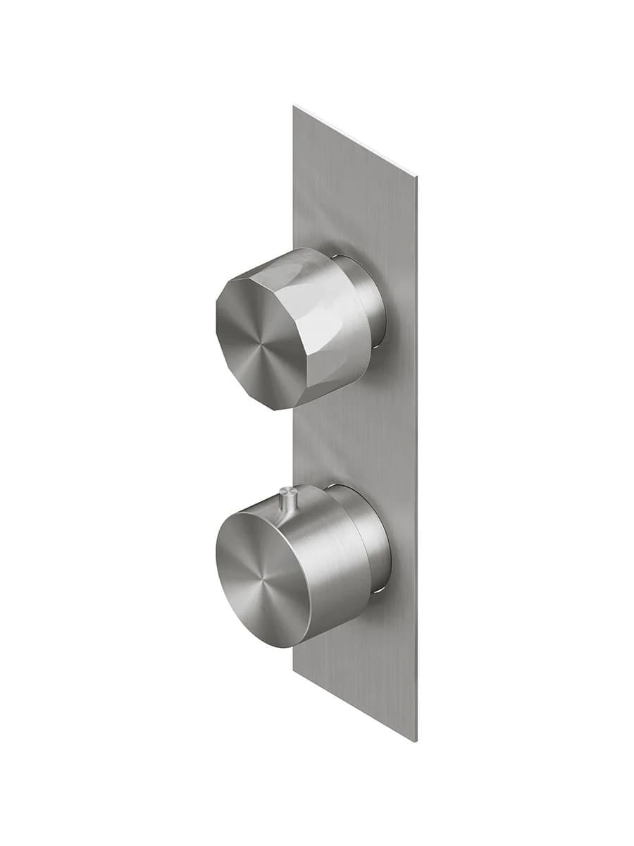 Термостатический смеситель Quadro design HB 15 88.0 AS на два отверстия цена от 218 509 ₽ Фото Термостатический смеситель Quadro design HB 15 88.0 AS на два отверстия