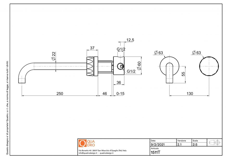 Смеситель для раковины Quadro design HB 15 11T AS удлиненный излив ФОТО