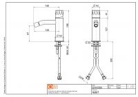Смеситель для биде Quadro design HB 15 35T AS схема 2