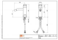 Смеситель для биде Quadro design HB 15 35 AS гидропрогрессивый схема 2