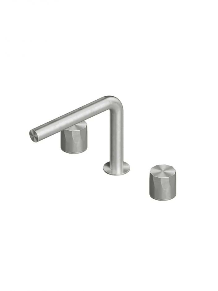 Изображение Смеситель для раковины Quadro design HB 15 07V AS встраиваемый 3 отверстия