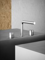 Смеситель для раковины Quadro design HB 15 07V AS встраиваемый 3 отверстия схема 2