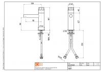 Смеситель для раковины Quadro design HB 15 01 AS схема 4