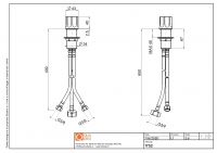 Рычаг встраиваемого смесителя Quadro design Modo 17 52 AS схема 2