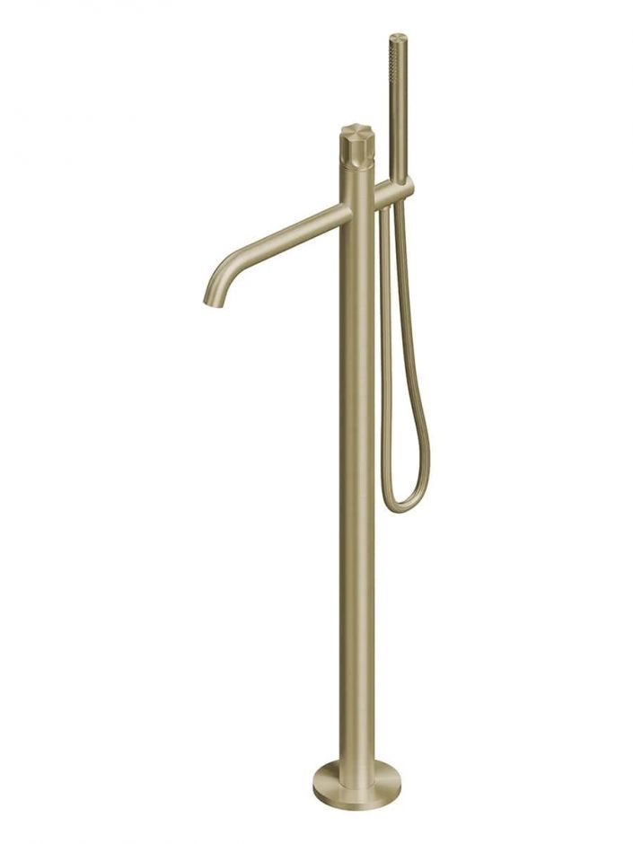 Смеситель для ванны напольный Quadro design Modo 17 62/1 с душем ФОТО